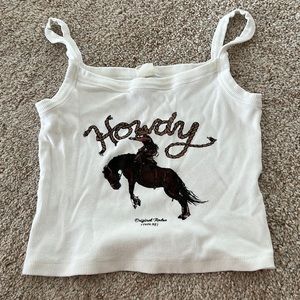 Size small cropped top